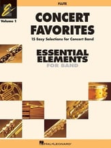 Concert Favorites, Vol. 1 Flute band method book cover